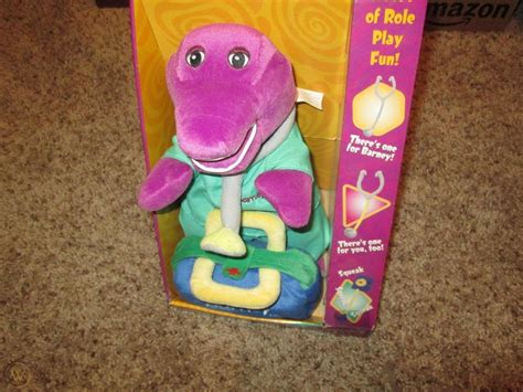 Barney Doctor Playtime Barney Plush Doll Figure New With Accessories