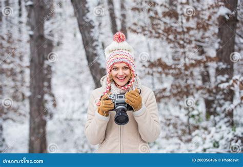 Winter Hobby Taking Stunning Winter Photos Enjoy Beauty Of Snow Scenery Through Photos Stock