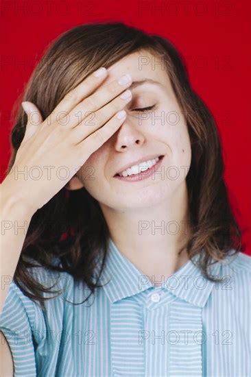 Caucasian Woman Covering Her Face Photo12 Tetra Images Max Milne