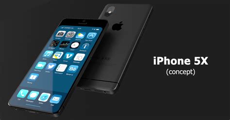 ภาพคอนเซปท์ Iphone 5x กับการผสมผสานดีไซน์ของ Iphone 5 และ Iphone X เข้า