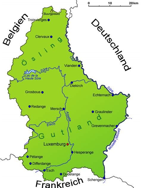 Die hauptstadt belgiens ist brüssel. Luxemburg: Geografie, Landkarte | Länder | Luxemburg | Goruma