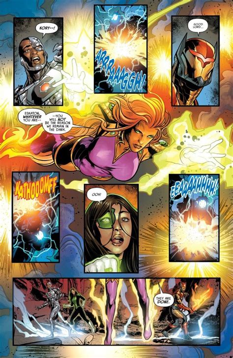 Starfire Defeated The Eskaton Starfire Comics Nightwing And Starfire