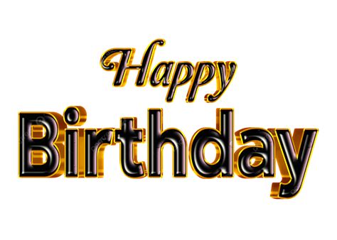 Happy Birthday Black Golden Shiny Design Happy Birthday 3d Design