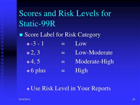 Ppt The Static 99r Saratso State Authorized Risk Assessment Tool For Sex Offenders