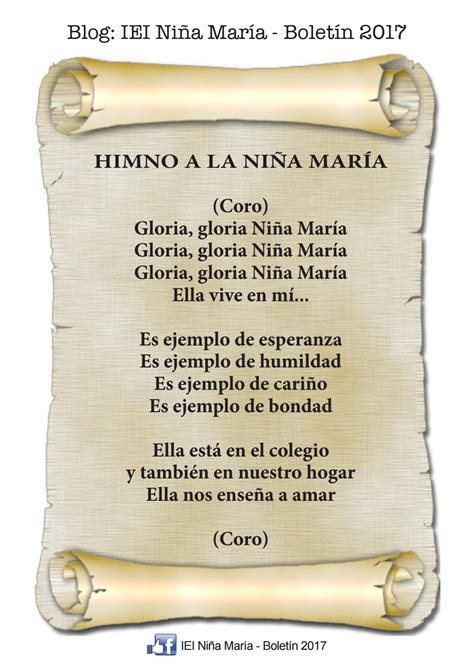 Himno Iei Niña María By Iei Niña María Boletín 2017 Issuu