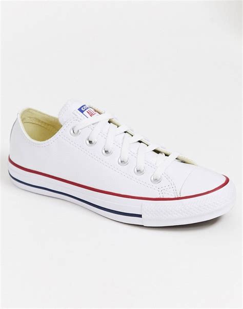 Converse Chuck Taylor All Star Ox White Leather Trainers Converse