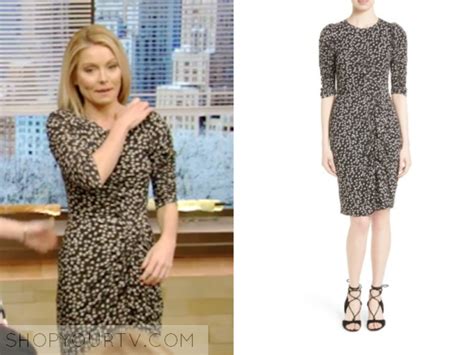 Live With Kelly Kelly Ripas Black Floral Dress Fashion Clothes