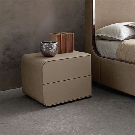 Contemporary Bedside Table Passion Presotto Lacquered Wood