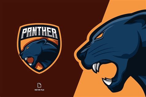 Diseños De Logotipo De Pantera Mascota Esport Vector Premium