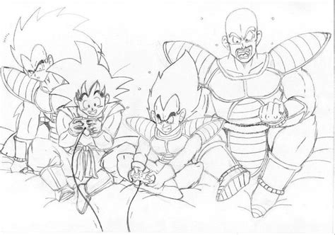 Goku Raditz Vegeta Y Nappa By Tamaraygisela On Deviantart Goku