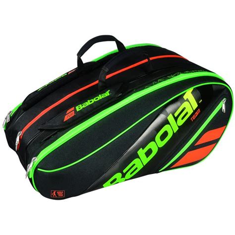 The table tennis paddle is usually made from laminated wood covered. Babolat Team 9 Racket Padel Tennis Bag - Black/Orange - Tennisnuts.com