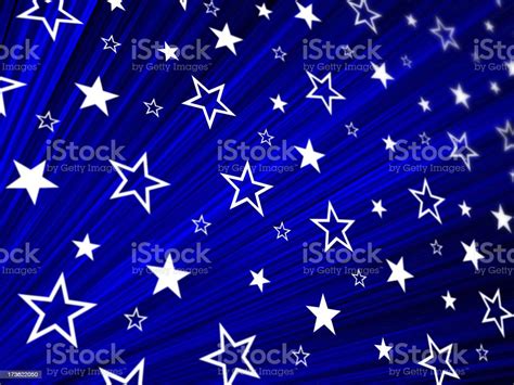 Blue Stars Background With Selected Focus Stock Photo Download Image