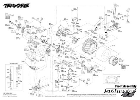 Exploded View Traxxas Stampede 110 4wd Tq Rtr Front Part Astra