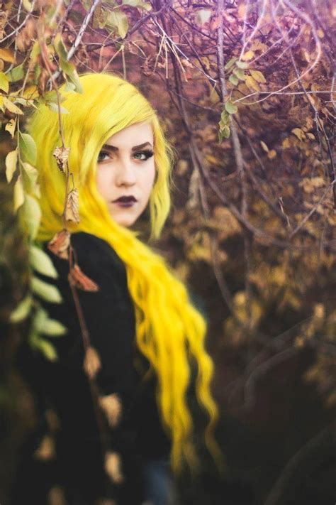 Bright Yellow Hair 7 Unique Color Inspiration Photos