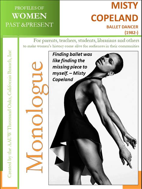 Smashwords Profiles Of Women Past And Present Misty Copeland 1982 A Book By Aauw
