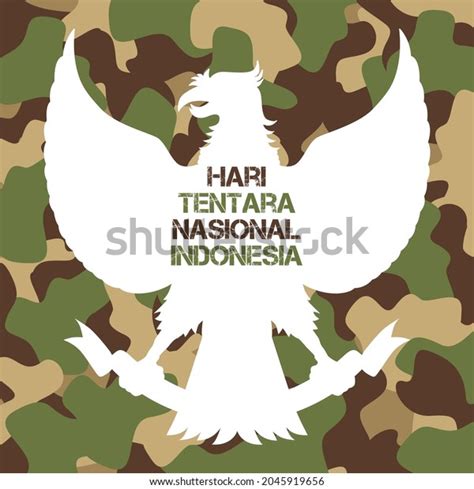 Vector Illustration Hari Tentara National Indonesia Stock Vector