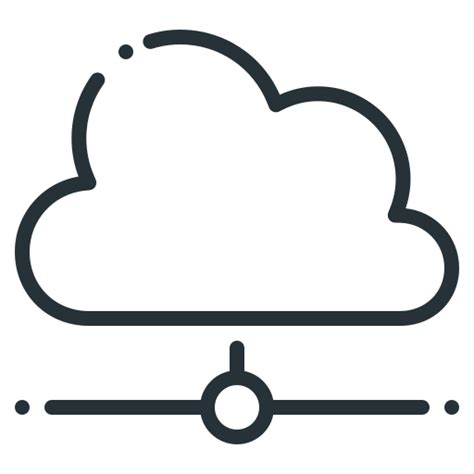 Cloud Connected Internet Network Icon