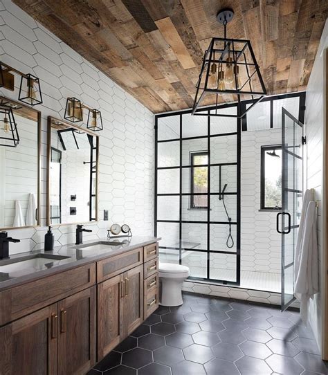 Rustic And Farmhouse Bathroom Ideas With Shower Matchness Com