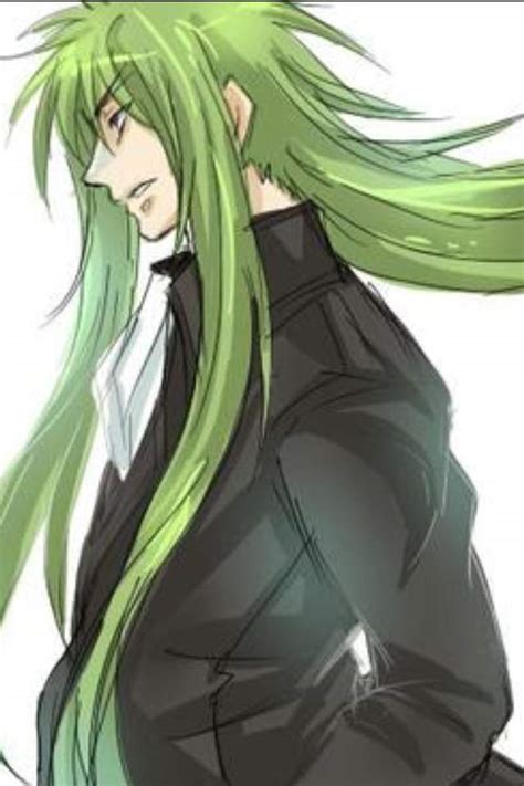 42 Best Images Anime Guy Green Hair Edamaru On Red