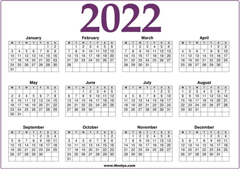 2022 Yearly Calendar Australia Calendar 2022 Free Printable Excel