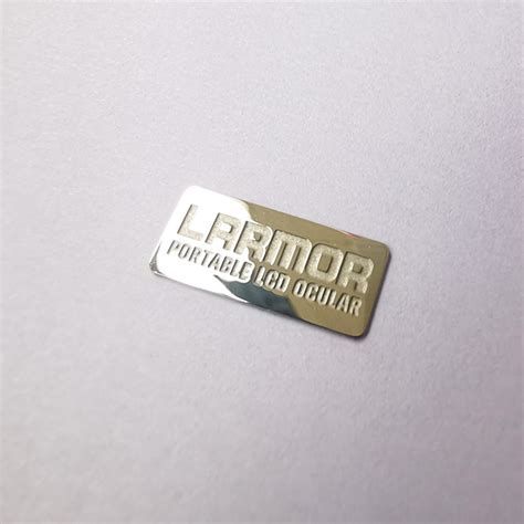 Custom Engraved Stainless Steel Stickers Logo Label Tags Stainless