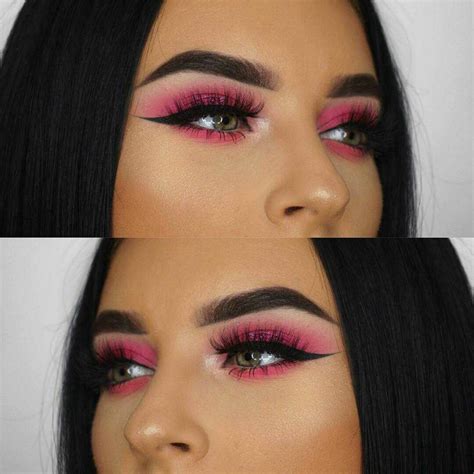 Pinterest Iiiannaiii Pink Lipstick Makeup Pink Eye Makeup Looks
