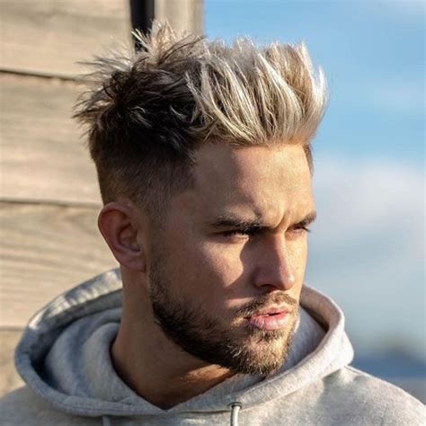 45 Best Spiky Hairstyles For Men 2022 Guide Men Blonde Hair High