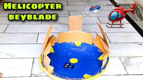 Helicopter Beyblade Making How To Make Flying Beyblade Youtube