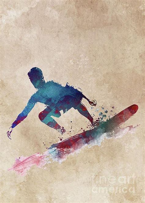 Surfer Sport Art By Justyna Jaszke Jbjart Canvas Prints Sports Art