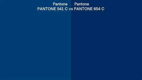 Pantone 541 C Vs Pantone 654 C Side By Side Comparison