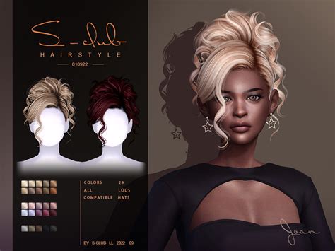 The Sims Resource Curly Updo Hairstyle Joan In 2023 Sims Hair Sims Sims 4 Curly Hair