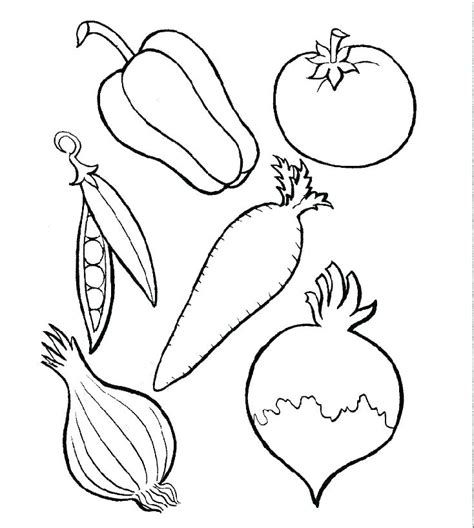 Fruits And Vegetables Coloring Pages at GetColorings.com | Free