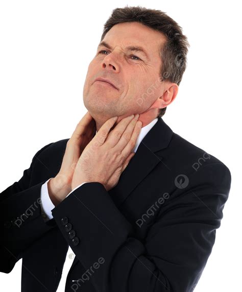 Sore Throat Medical Overwrought Isolated Pain Cold Adult Png