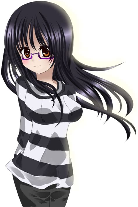 Anime Girl Wearing Hoodie Drawing