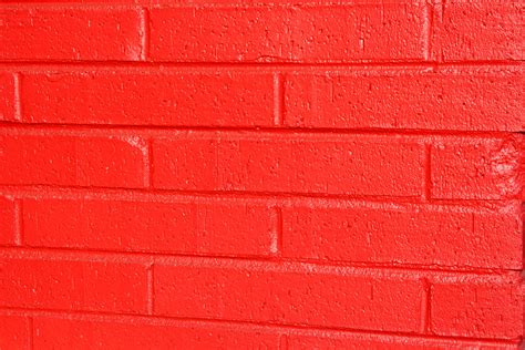 Red Painted Brick Wall Picture Free Photograph Photos
