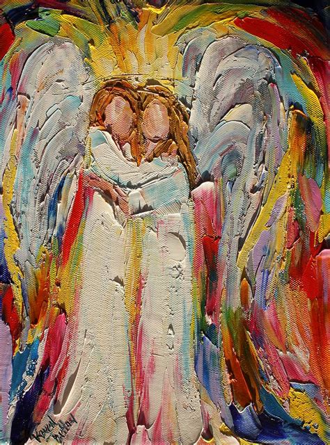 Angel Hugs Painting By Karen Tarlton