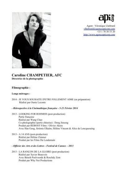 Caroline CHAMPETIER AFC API Corp