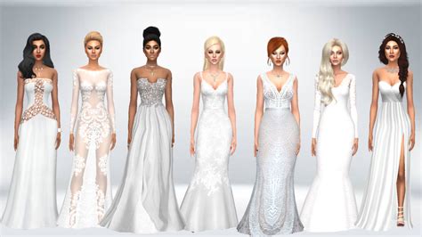 Wedding Dresses Sims 4