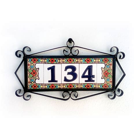 Ceramic Tile House Number Ceramic House Numbers House Numbers Tile