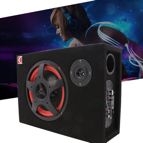6 Inch 35w Under Seat Car Compact Subwoofer Amp Bass Speaker Powerful
