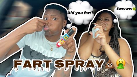 fart spray prank on girlfriend 💩😂 she pukes🤢 youtube