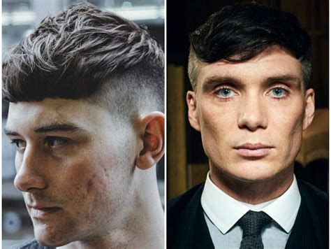 Menshaircuts.com explains the character tommy shelby has a short back and sides, his brother arthur sports a slick back undercut and john shelby has an undercut. How to style the Peaky Blinders hair cuts for summer 2016 ...