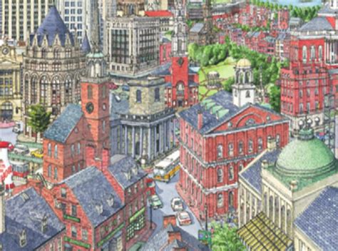 Boston City Art Boston Cityscape Boston Print Painting Of Boston