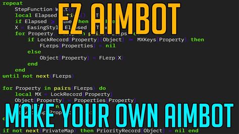 Roblox Ez Aimbot Hack Script Make Your Own Aimbot In Lines Youtube