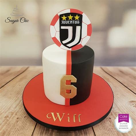 Soccer themed birthday cake starring ronaldo and juventus made by behind the scenes of the h. x Juventus Ronaldo Cake x - cake by Sugar Chic - CakesDecor