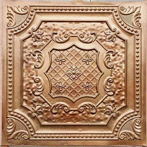 Metal ceiling express manufactures 24 x 24 (2 ft x 2 ft) metal ceiling tiles in 37 different patterns & 60 colors & hand faux finishes. Vintage Series - Faux Tin Ceiling Tile - VS04 - 10 Tiles ...