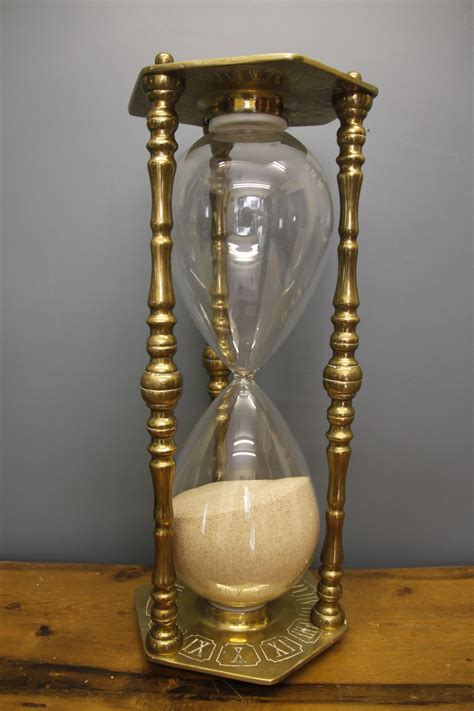 Brass Hour Glass Antique Interior Selling Antiques Antiques
