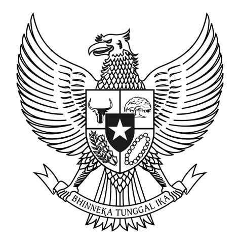 Download Logo Garuda Pancasila Bw Hitam Putih Vector Cdr Id Vector