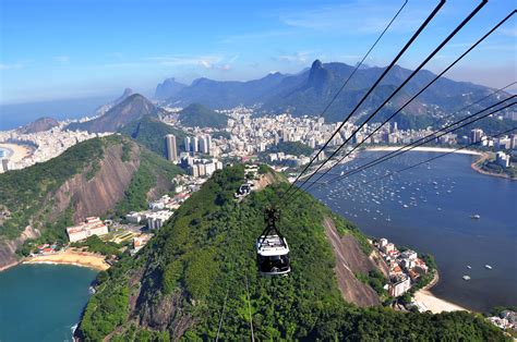 Sugarloaf Mountain Cable Car In Brazil