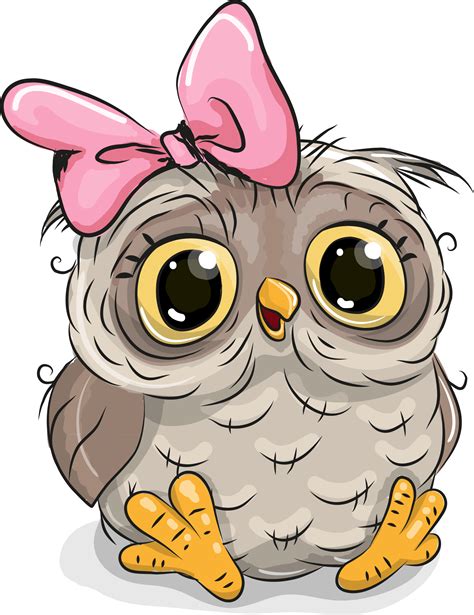 Download Owl Cute Cartoon Illustration Stock Download Hd Png Clipart